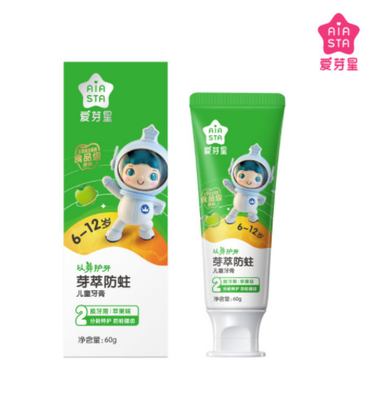 Fruity Không đường Bổ sung thêm chất bảo vệ răng miệng Kem đánh răng cho trẻ em