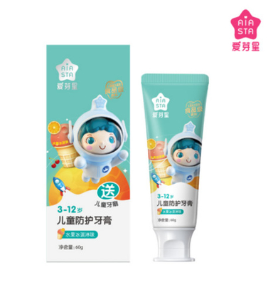 Fruity Không đường Bổ sung thêm chất bảo vệ răng miệng Kem đánh răng cho trẻ em