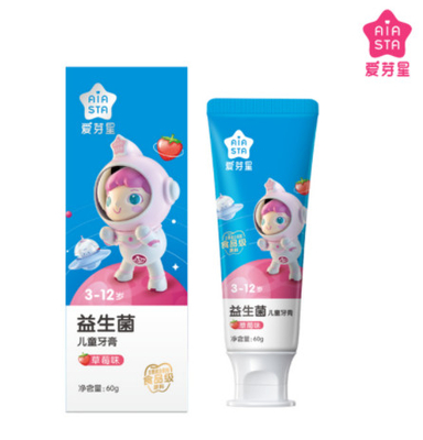Fruity Không đường Bổ sung thêm chất bảo vệ răng miệng Kem đánh răng cho trẻ em