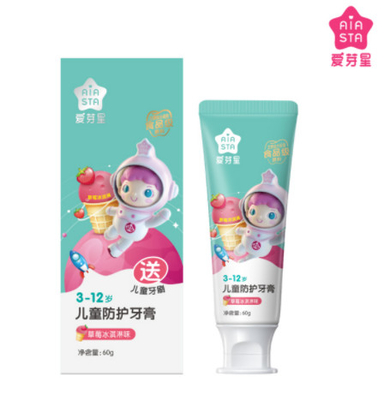 Fruity Không đường Bổ sung thêm chất bảo vệ răng miệng Kem đánh răng cho trẻ em