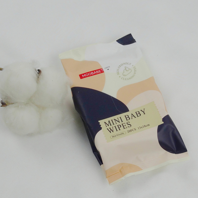 Khăn ướt dùng một lần không hóa chất Khăn lau mặt tinh khiết cho trẻ sơ sinh 99,9