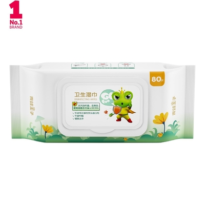 Khăn ướt du lịch nhạy cảm cực nhẹ nhàng không gây dị ứng cho mặt em bé