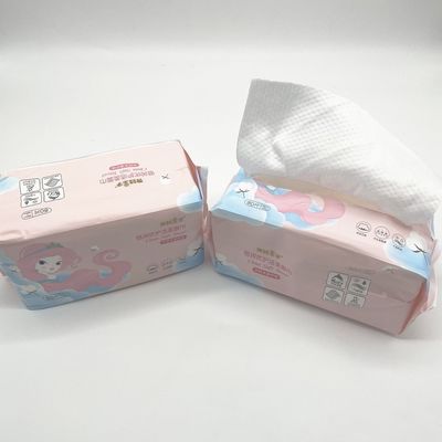 Nhãn tùy chỉnh Khăn lau khô mềm có thể phân hủy sinh học dùng một lần cho trẻ em người lớn