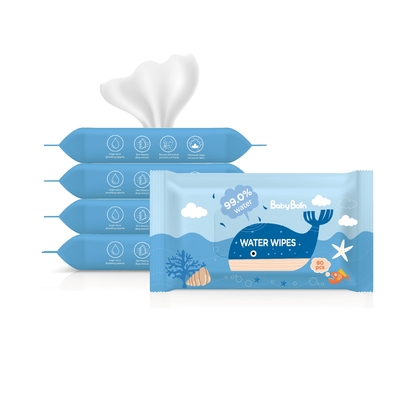 EDI Pure Water Baby Wipes 99 5 Pure Water Wipes OEM 60pulls Khăn ướt dùng một lần