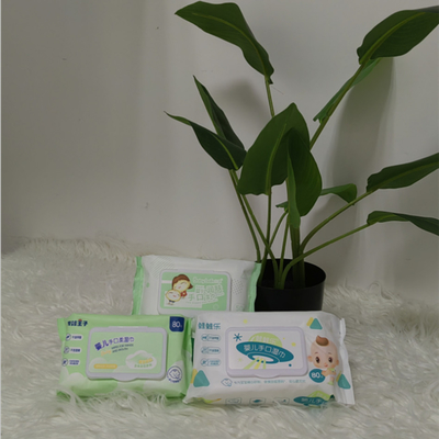 Khăn ướt nhẹ nhàng không mùi bằng bông mềm dùng một lần cho trẻ sơ sinh nhạy cảm Không chứa cồn