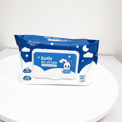 Ống nước 100% cotton tinh khiết dùng một lần Khăn lau trẻ em ban đầu có thể phân hủy sinh học