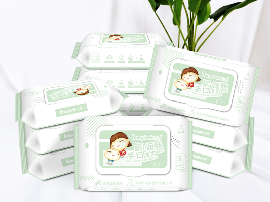 Thiết kế phát triển mới Nước tinh khiết Spunlace Khăn ướt dùng một lần không dệt