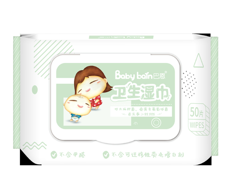 Khăn giấy ướt dùng một lần thân thiện với môi trường để làm sạch da cho trẻ sơ sinh