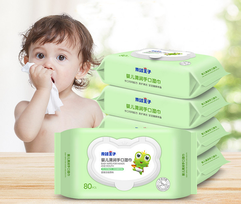 Khăn ướt cho trẻ sơ sinh nhạy cảm Sợi tre ướt Chăm sóc da tự nhiên