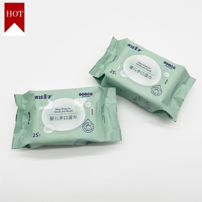 Da trẻ sơ sinh nhạy cảm Khăn ướt dùng một lần có thể phân hủy sinh học Không gây dị ứng Dựa trên thực vật