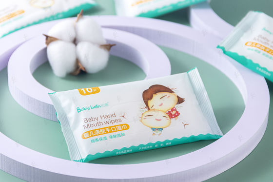 Tự nhiên hữu cơ dùng một lần Du lịch Làm sạch Khăn ướt cho bé Có thể phân hủy sinh học