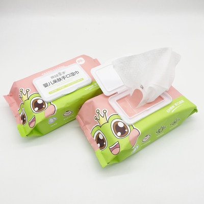 Soft Baby Skin Care Water Wet Tissue 80 Count Khăn lau trẻ em có thể phân hủy sinh học