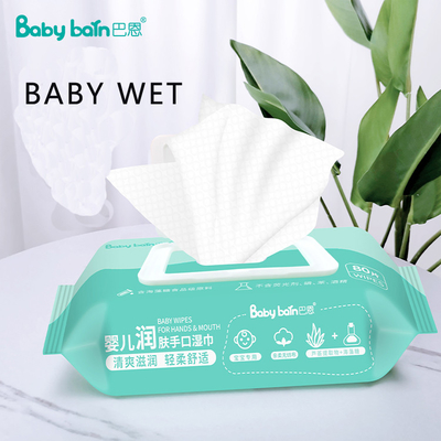 Tự nhiên hữu cơ 99% nước sợi tre Khăn ướt cho da nhạy cảm