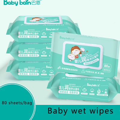 Tự nhiên hữu cơ 99% nước sợi tre Khăn ướt cho da nhạy cảm