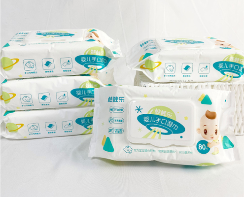 OEM Mini Wet Wip Túi Di động 10 miếng Khăn ướt Dùng một lần cho trẻ em