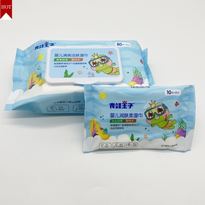 100% nước tinh khiết Thân thiện với môi trường Hữu cơ có thể phân hủy sinh học Khăn ướt dùng một lần cho mọi lứa tuổi