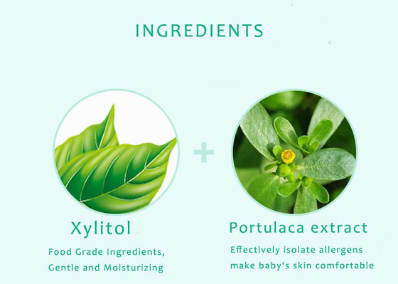 Spunlaced Vải không dệt mềm Làm sạch hữu cơ Baby Barn Water Wipes