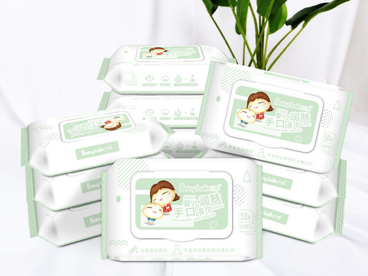 Bán hàng trực tiếp tại nhà máy Cơ thể dùng một lần Logo tùy chỉnh hữu cơ làm sạch tay Baby Cleaning Wet Wipe với các mẫu miễn phí