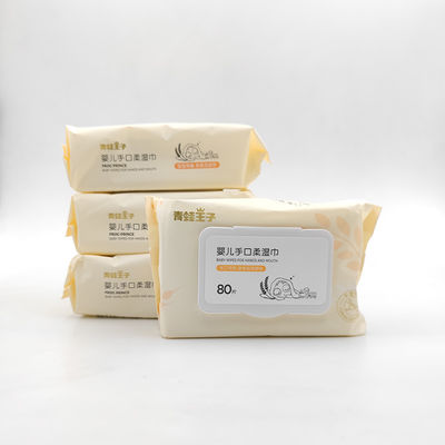 Soft Care Fragrance Free Sơ sinh Miệng Mũi Lau ướt Spunlace Hữu cơ tự nhiên