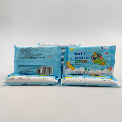 Soft Care Fragrance Free Mũi trẻ sơ sinh Wet Wipe Spunlace Organic Natural