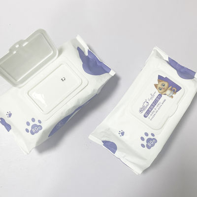 Nước tinh khiết có thể phân hủy sinh học Vải không dệt Khăn ướt không mùi 80 chiếc để chăm sóc em bé