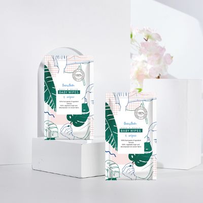 Khăn giấy ướt không dệt dùng một lần Spunlace tùy chỉnh Khăn ướt dày cho bé