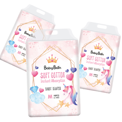 Tã em bé Super Softy có keo Chỉ báo độ ẩm Em bé dùng một lần từ Nhà máy Tã Trung Quốc