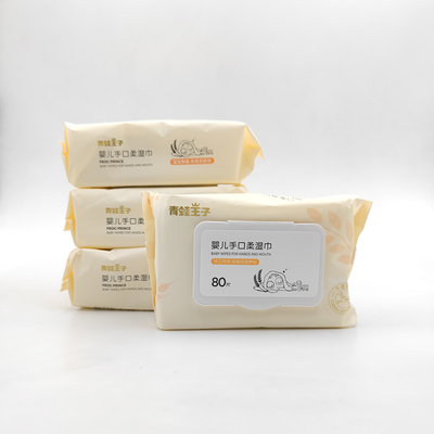 Nhãn hiệu riêng tùy chỉnh Vải tự nhiên bằng tre không mùi Khăn lau nước cho em bé có thể phân hủy sinh học