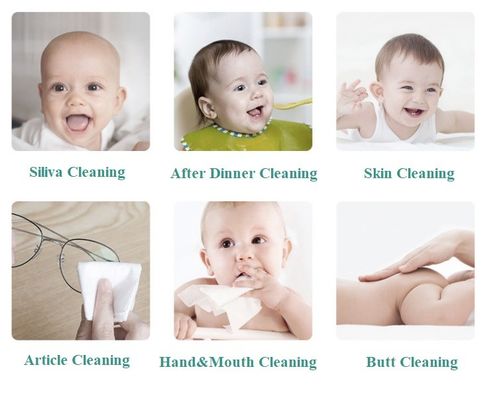 Soft Skin Perfume Free 99.9 Pure Water Baby Wipes 80 cái có thể phân hủy sinh học