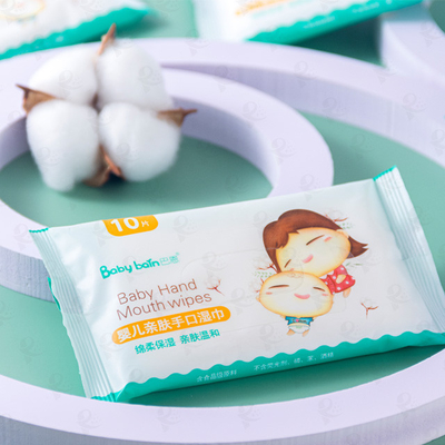 Nước dùng một lần Khăn ướt Đóng gói nhỏ Spunlace Gói 80 ​​chiếc tinh khiết