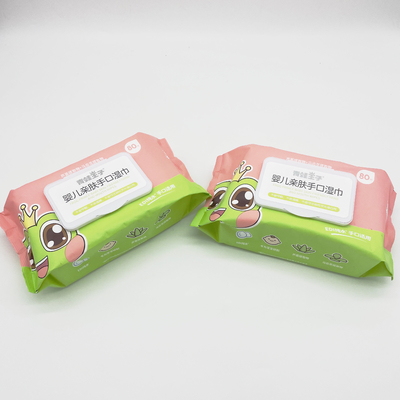 Sợi vải Baby Wet Wipes Plant Wet Tissue Thân thiện với môi trường