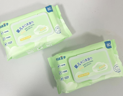 Khăn lau trẻ em hữu cơ 99% nước Nhãn hiệu riêng Vải không dệt Khăn ướt trẻ em