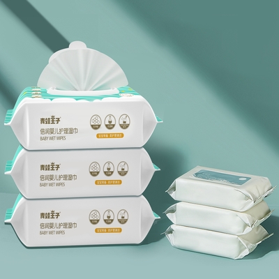 OEM ODM Baby Wet Water Facial Khăn lau hữu cơ có thể phân hủy để làm sạch bề mặt