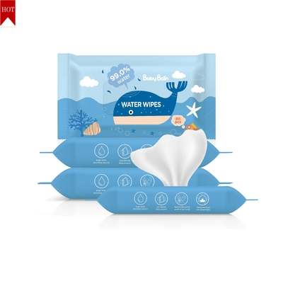 Mềm mại và sảng khoái Bán buôn Khăn lau nước không mùi Khăn ướt cho bé nhạy cảm