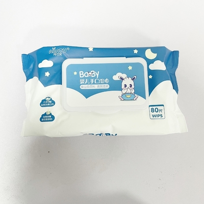 Làm sạch nước tinh khiết Khăn giấy trẻ em dùng một lần Khăn ướt Không cồn Không mùi thơm