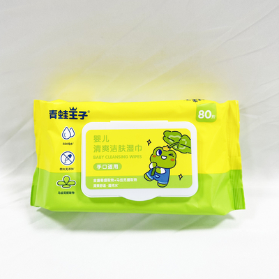 Logo riêng OEM Khăn ướt khử trùng tay 50 chiếc không có cồn