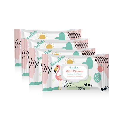 Khăn ướt dùng một lần hữu cơ 99% nước Thích hợp cho da nhạy cảm Khăn lau trẻ em