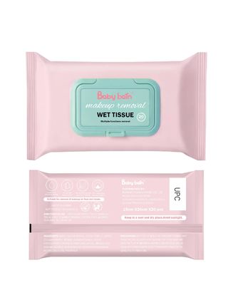 Bán buôn Nữ tính phong cách mới nhất Trang điểm lau Hữu cơ Tẩy trang nhẹ nhàng Khăn ướt Khăn lau mặt cho phụ nữ