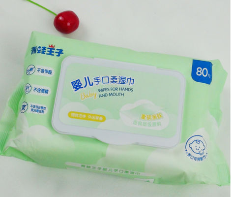 Custom Baby Wipe Mẫu nước lau miễn phí Khăn ướt hữu cơ cho bé