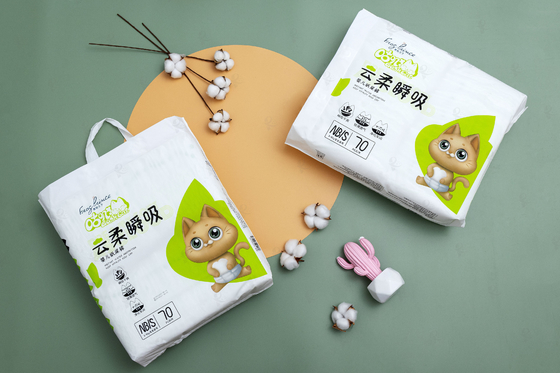 Các mẫu miễn phí Thân thiện với môi trường mới sinh dùng một lần 100% tre daipers có thể phân hủy sinh học tã trẻ em