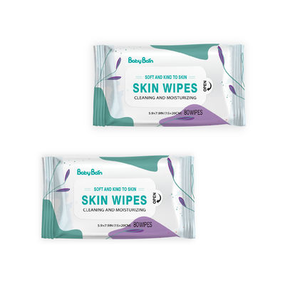 2023 Khăn lau trẻ em với số lượng lớn Nước tùy chỉnh Tre Khăn ướt hữu cơ có thể phân hủy sinh học