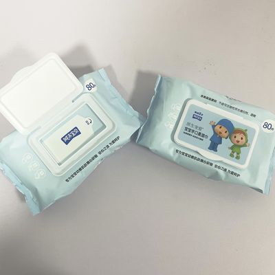 Nhãn hiệu riêng dễ thương giá xuất xưởng mềm mại thân thiện với khăn ướt cho bé