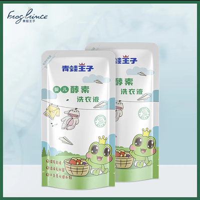 1000ml Nước Giặt Gia Dụng Bao Bì Màu Xanh Lá Cây Siêu Làm Sạch Sức Mạnh