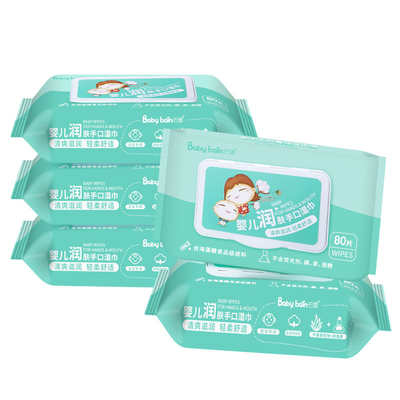 Khăn lau tay và miệng cho em bé Nước tinh khiết RO Công thức axit yếu Khăn ướt dùng một lần