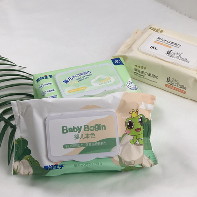 Thân thiện với môi trường Thoải mái có thể phân hủy sinh học Khăn ướt dùng một lần cho trẻ nhỏ và người lớn