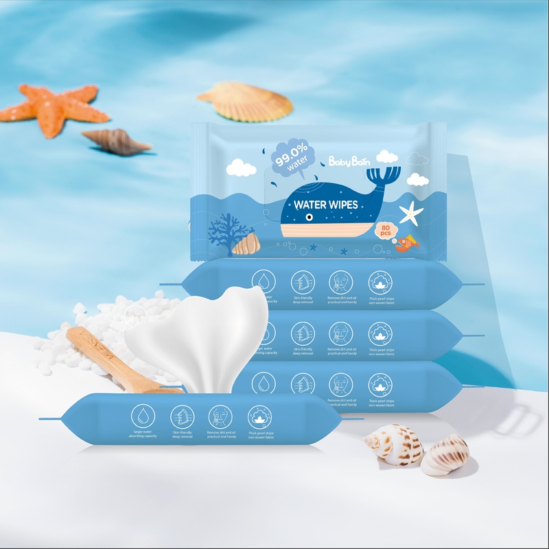EDI Pure Water Baby Wipes 99 5 Pure Water Wipes OEM 60pulls Khăn ướt dùng một lần