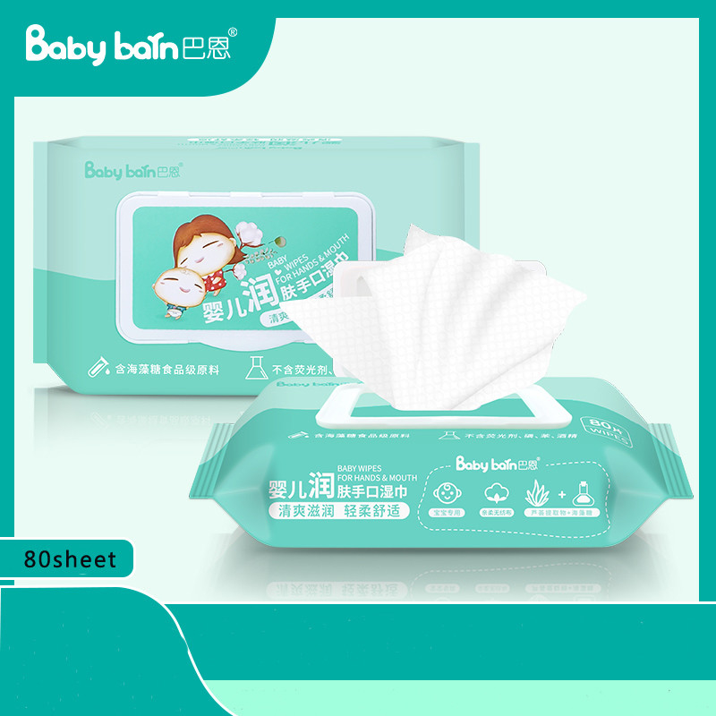 Tự nhiên hữu cơ 99% nước sợi tre Khăn ướt cho da nhạy cảm