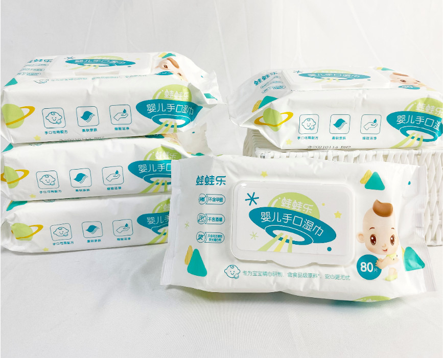 OEM Mini Wet Wip Túi Di động 10 miếng Khăn ướt Dùng một lần cho trẻ em