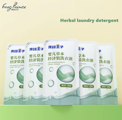 1000ml Nước Giặt Gia Dụng Bao Bì Màu Xanh Lá Cây Siêu Làm Sạch Sức Mạnh